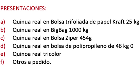 Quinua Real Blanca en Grano Orgánico